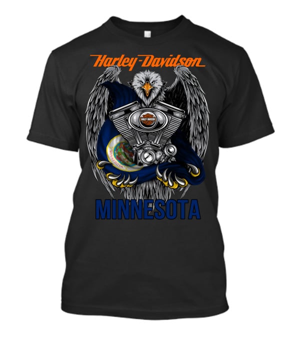 Harley Davidson Eagle Engine Minnesota T-Shirt