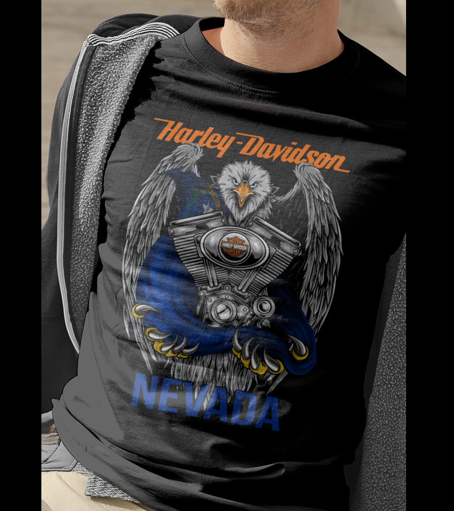 Harley Davidson Nevada Eagle Engine T-Shirt