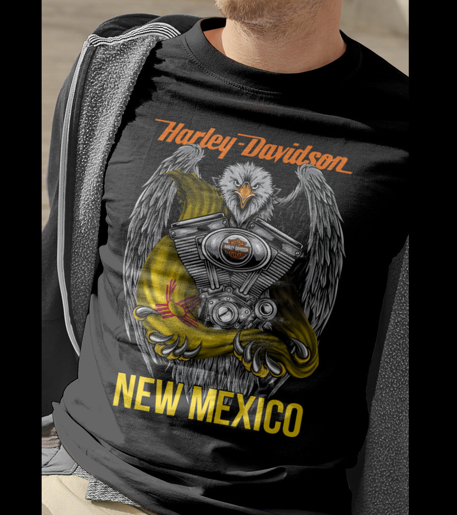 Harley Davidson Eagle Engine New Mexico T-Shirt