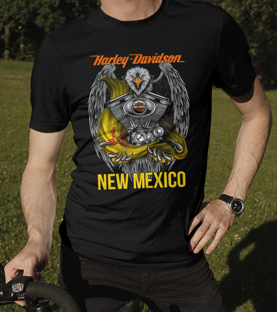 Harley Davidson Eagle Engine New Mexico T-Shirt