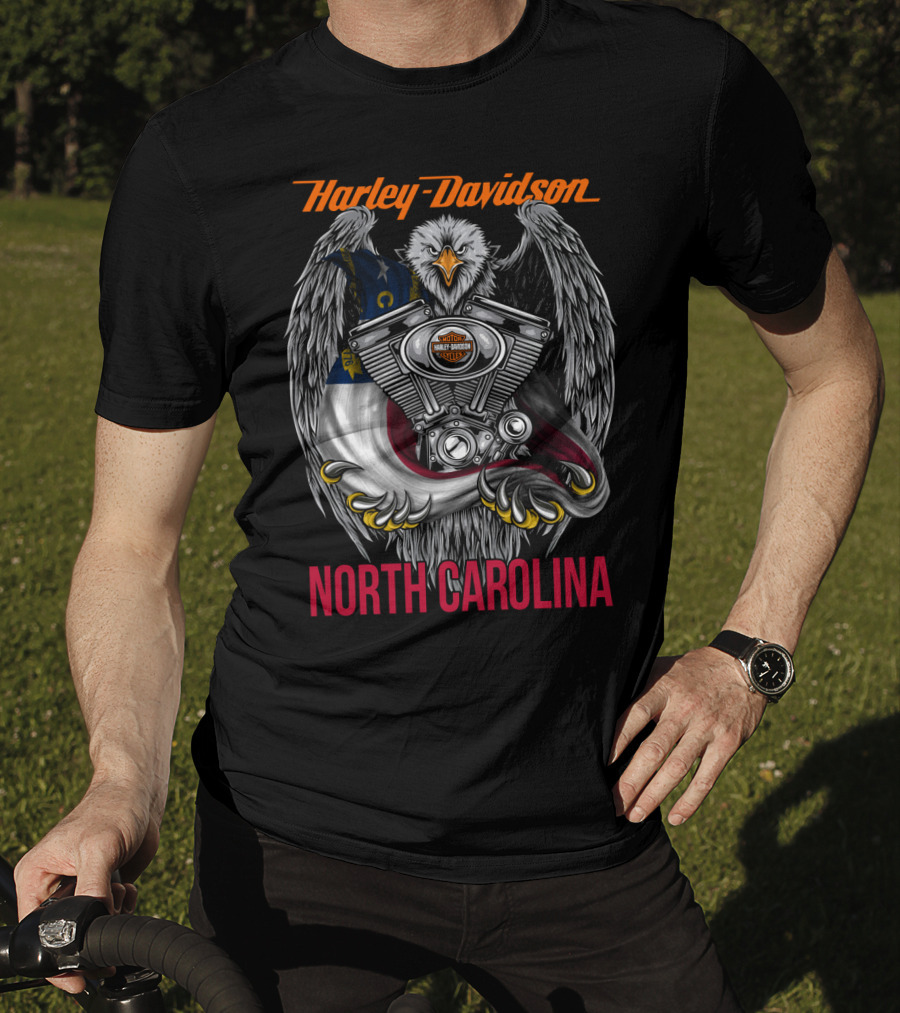 Harley Davidson Eagle Engine North Carolina T-Shirt