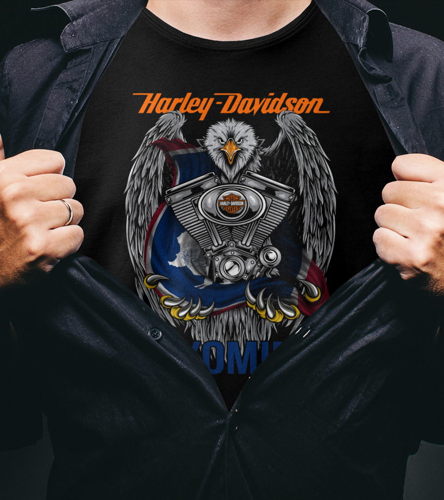 Harley Davidson Wyoming Eagle T-Shirt