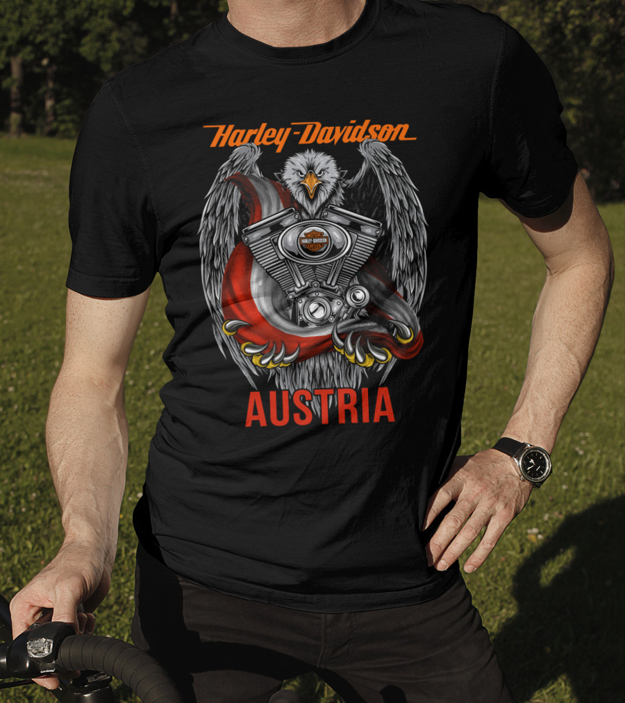 Harley Davidson Austria Eagle Engine T-Shirt