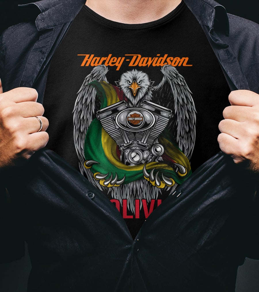 Harley Davidson Eagle Engine Bolivia T-Shirt