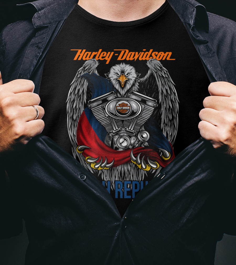 Harley Davidson Czech Republic Eagle Engine T-Shirt