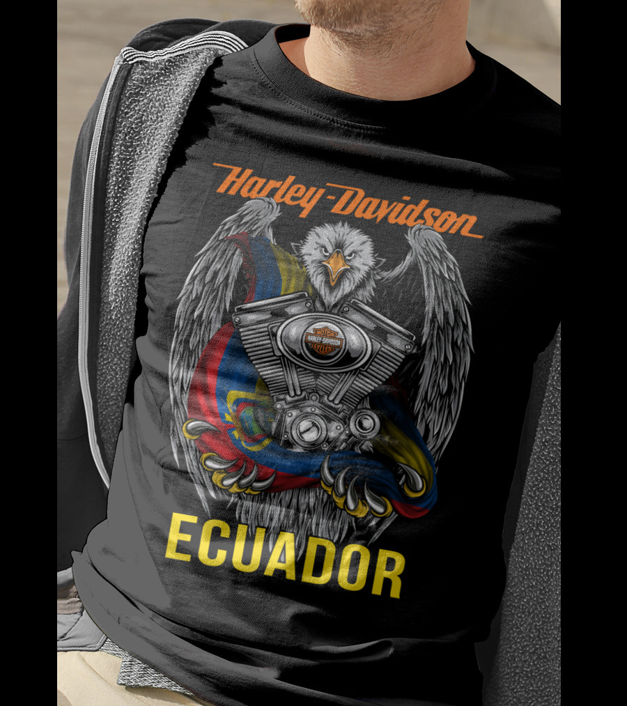 Harley Davidson Ecuador Eagle Engine T-Shirt