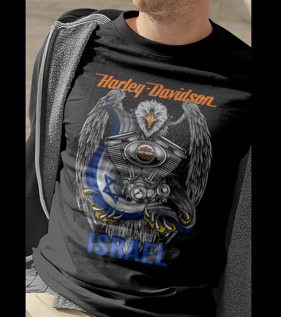 Harley Davidson Eagle Engine Israel T-Shirt