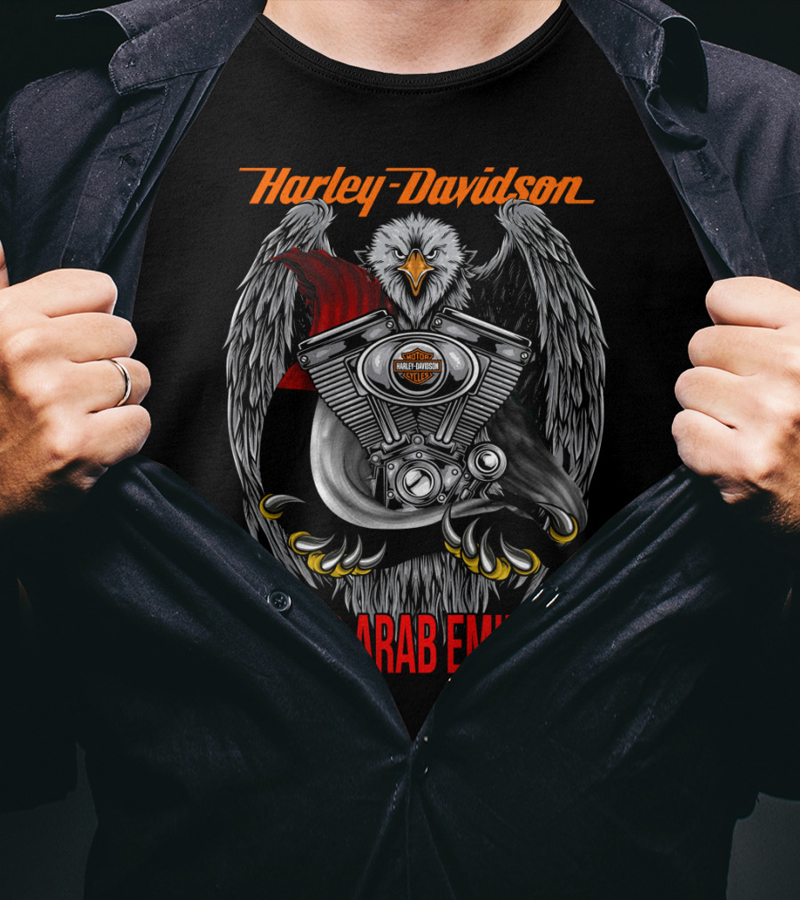 Harley Davidson Eagle Engine United Arab Emirates T-Shirt