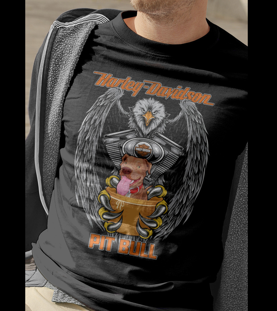 Harley Davidson Pit Bull Eagle T-Shirt