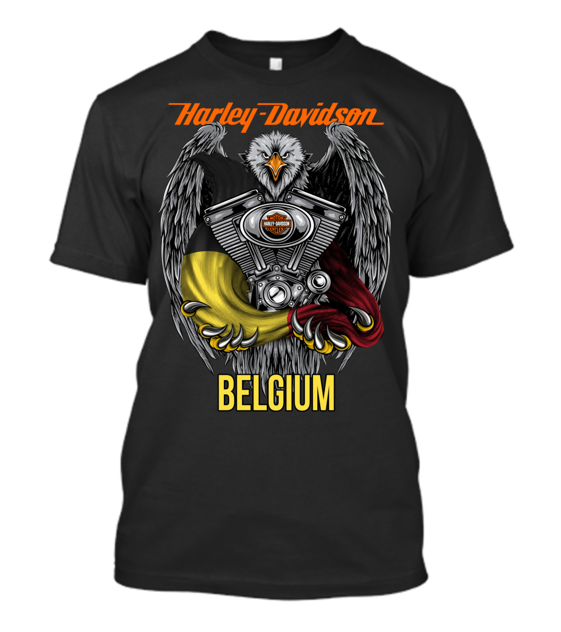 Harley Davidson Eagle Engine Belgium T-Shirt
