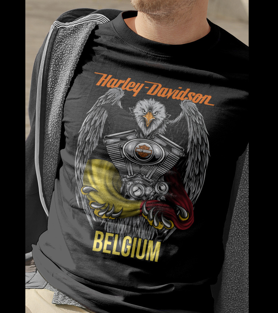 Harley Davidson Eagle Engine Belgium T-Shirt