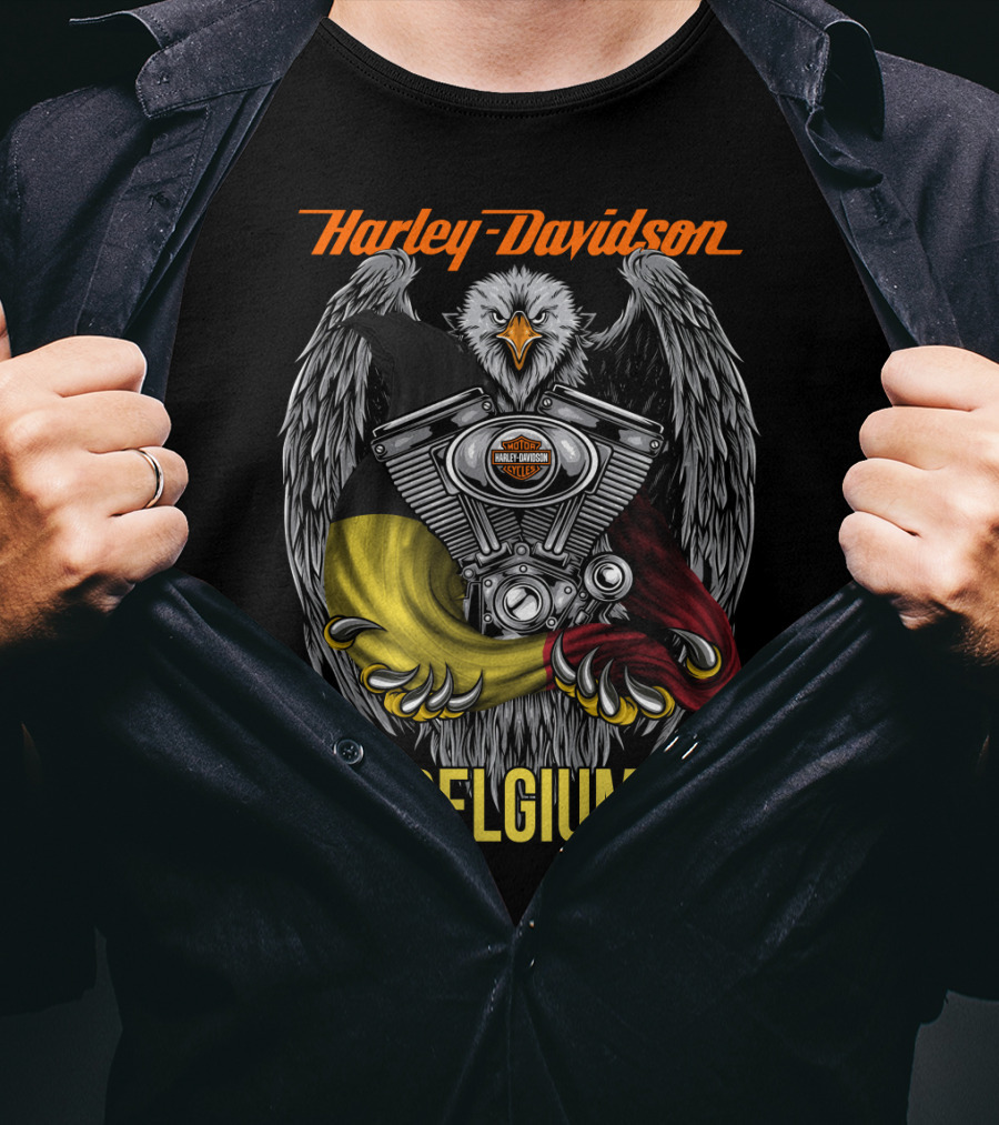 Harley Davidson Eagle Engine Belgium T-Shirt