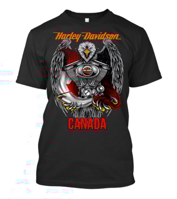 Harley Davidson Eagle Engine Canada T-Shirt