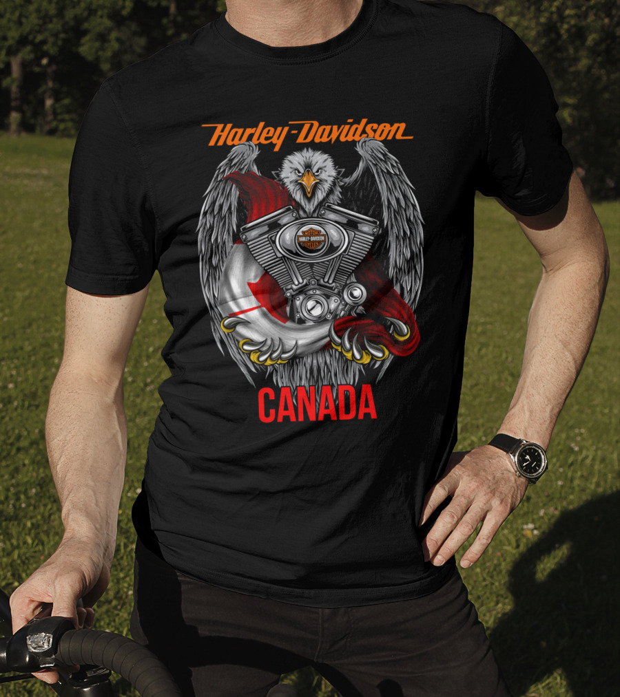 Harley Davidson Eagle Engine Canada T-Shirt