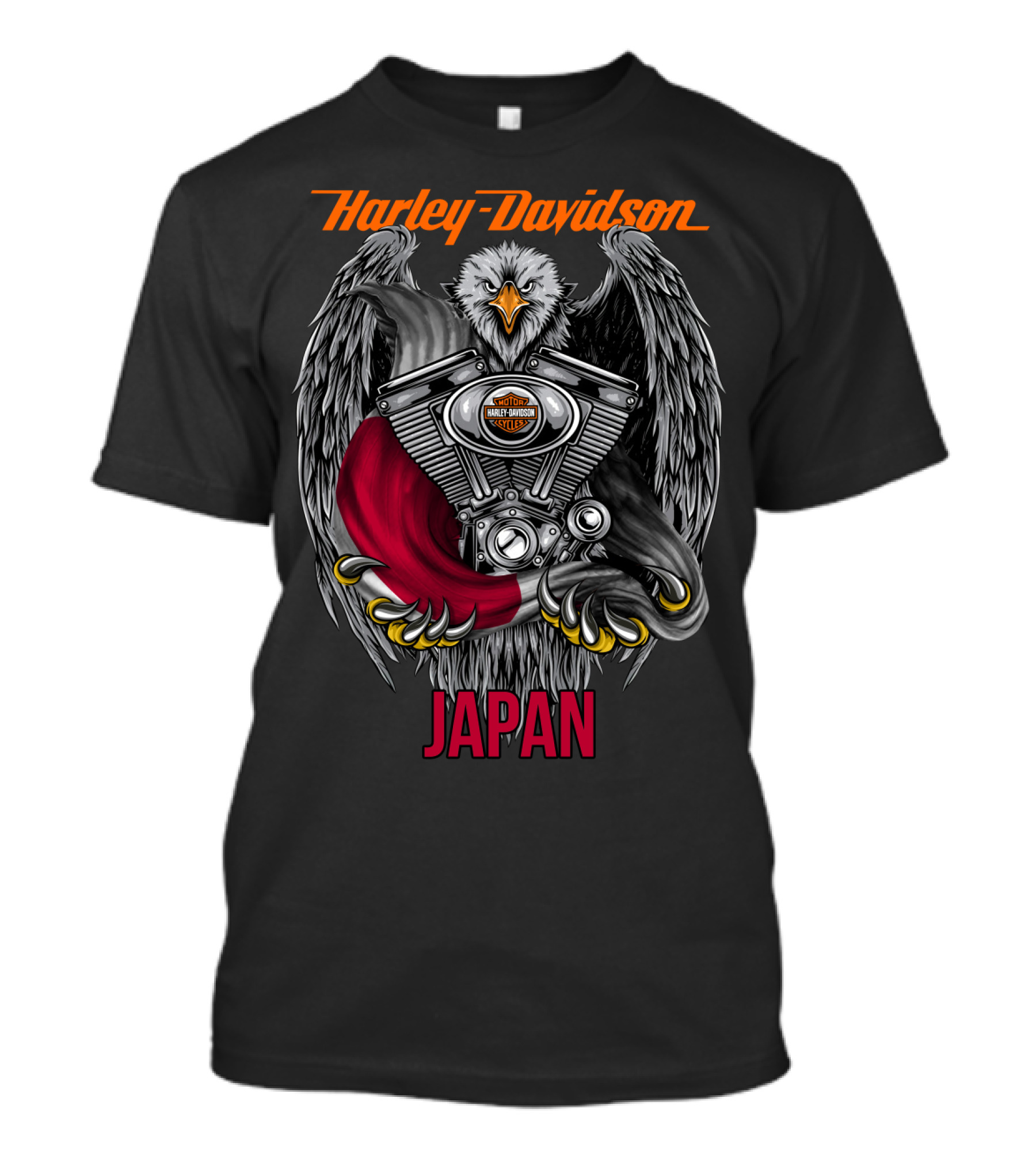 Harley Davidson Eagle Engine Japan T-Shirt