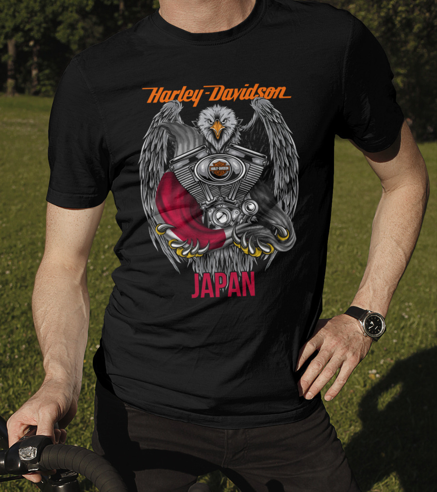 Harley Davidson Eagle Engine Japan T-Shirt