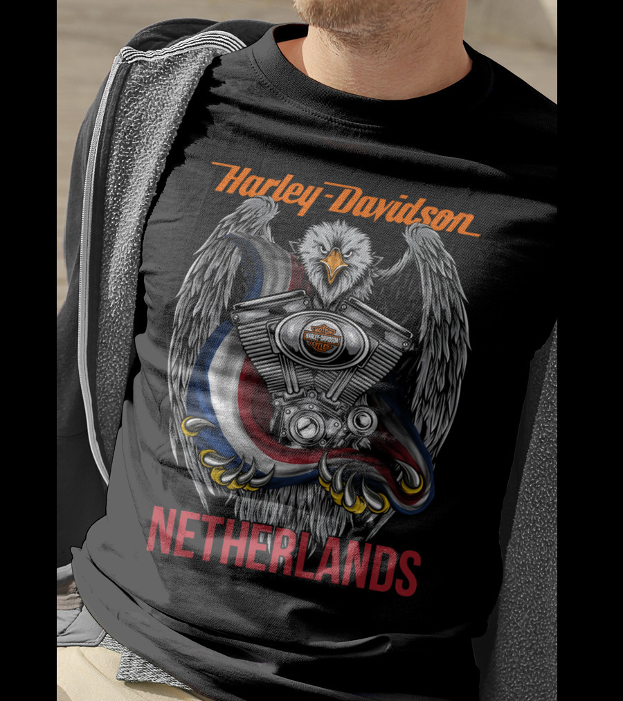 Harley Davidson Netherlands Eagle Engine T-Shirt