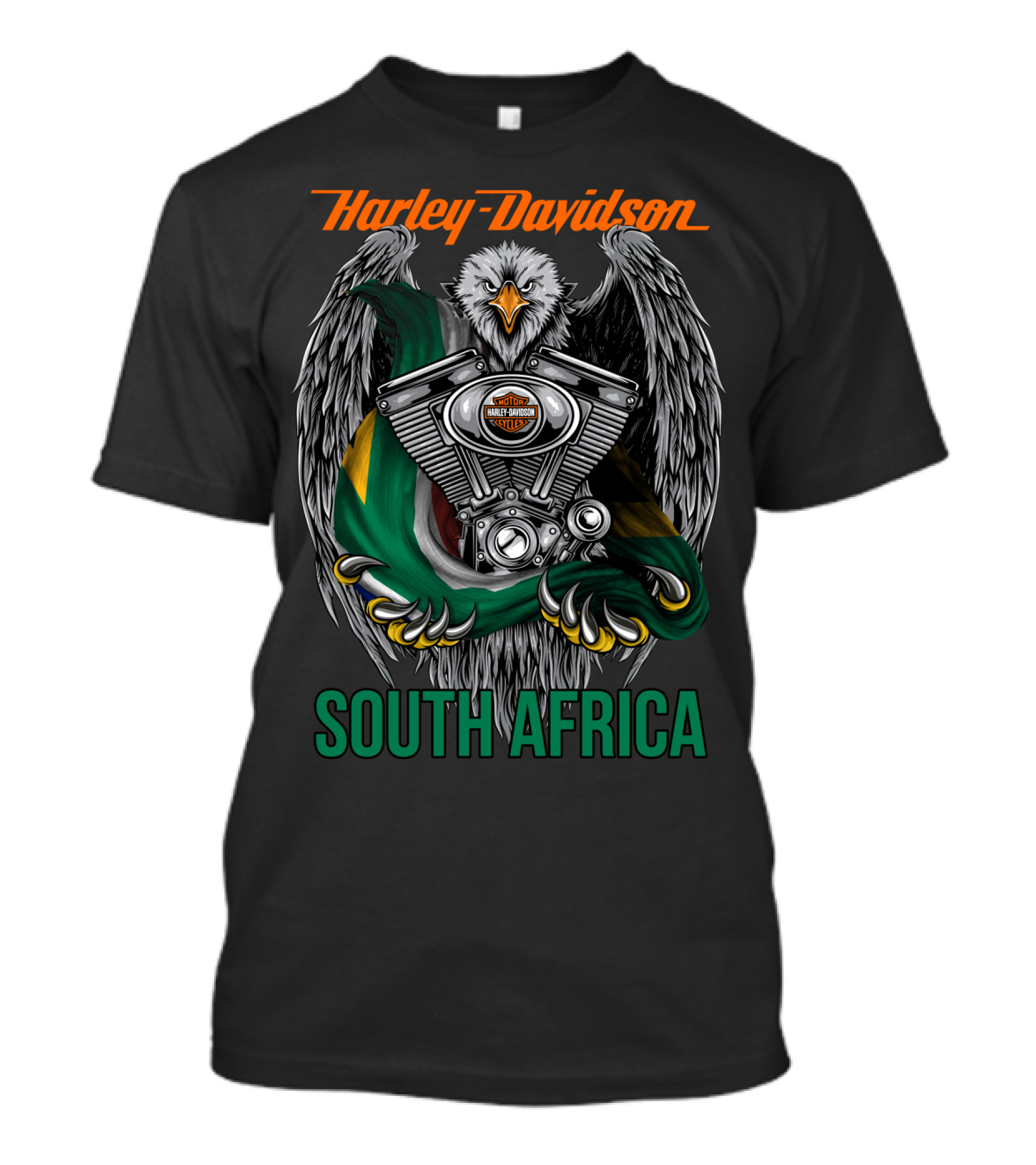 Harley Davidson Eagle V-Twin Engine South Africa T-Shirt