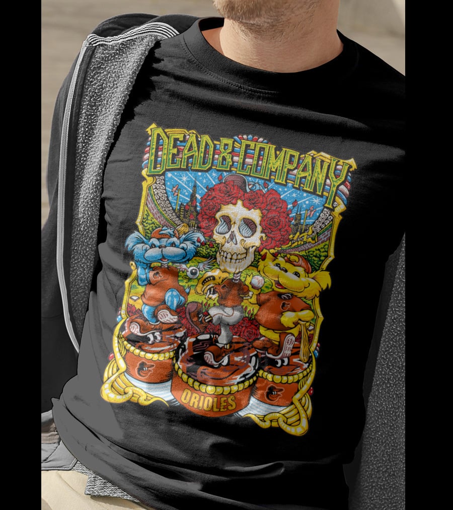Dead & Company Orioles Mlb Collaboration T-Shirt