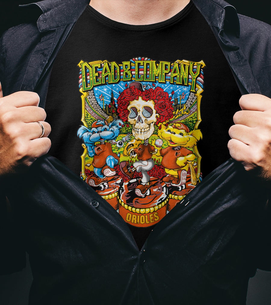 Dead & Company Orioles Mlb Collaboration T-Shirt