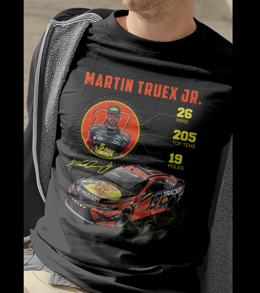 Martin Truex Jr. 26 Wins 205 Top Tens 19 Poles Nascar Racing T-Shirt