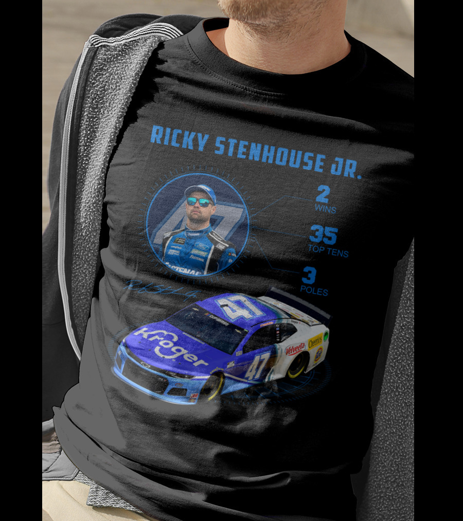 Ricky Stenhouse Jr. 47 Kroger 2 Wins 35 Top Tens 3 Poles Nascar T-Shirt