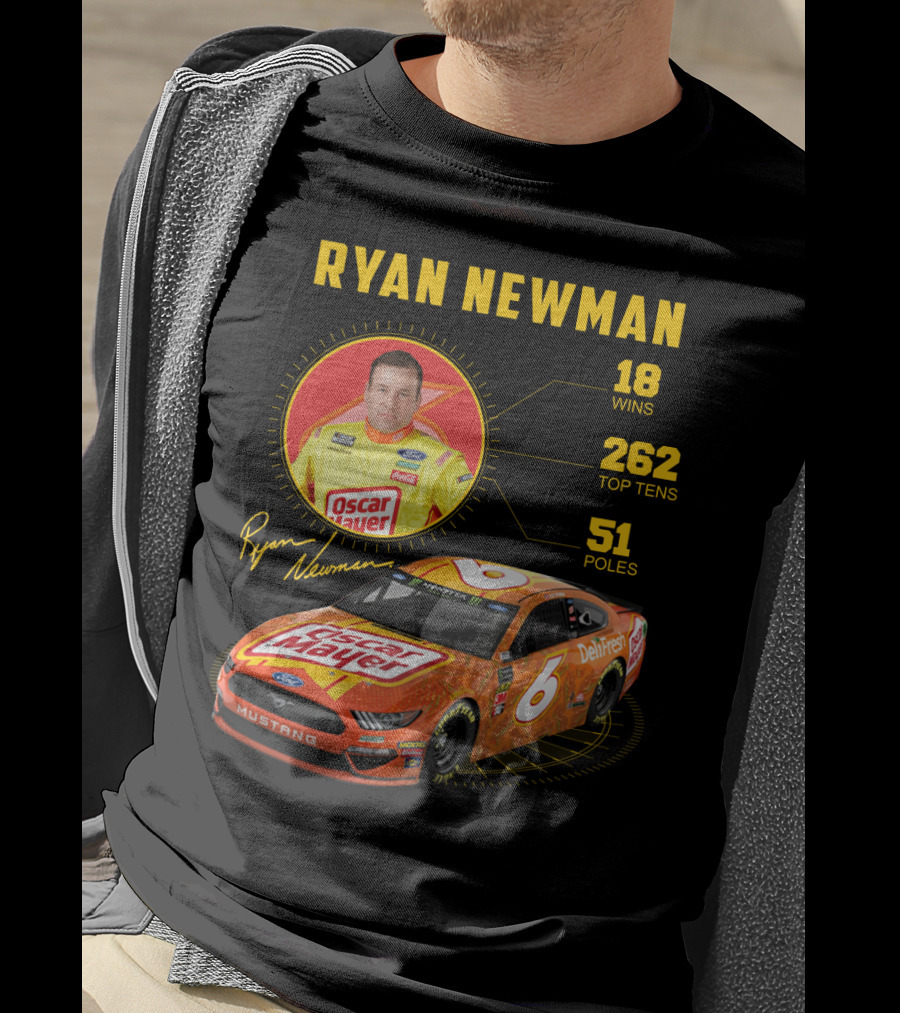Ryan Newman Oscar Mayer Nascar 6 Wins 18 Top Tens 262 Poles T-Shirt