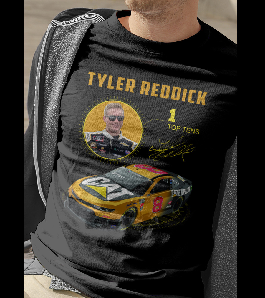 Tyler Reddick 70 Cat Car 1 Top Tens T-Shirt