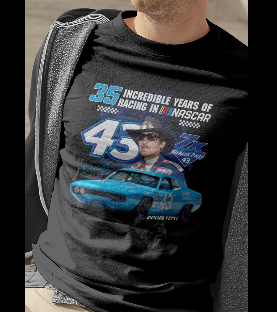 Incredible Years Of Racing In Nascar Richard Petty T-Shirt