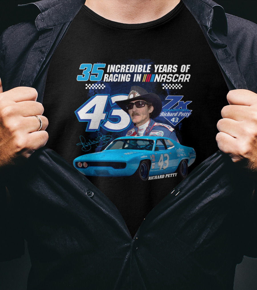 Incredible Years Of Racing In Nascar Richard Petty T-Shirt
