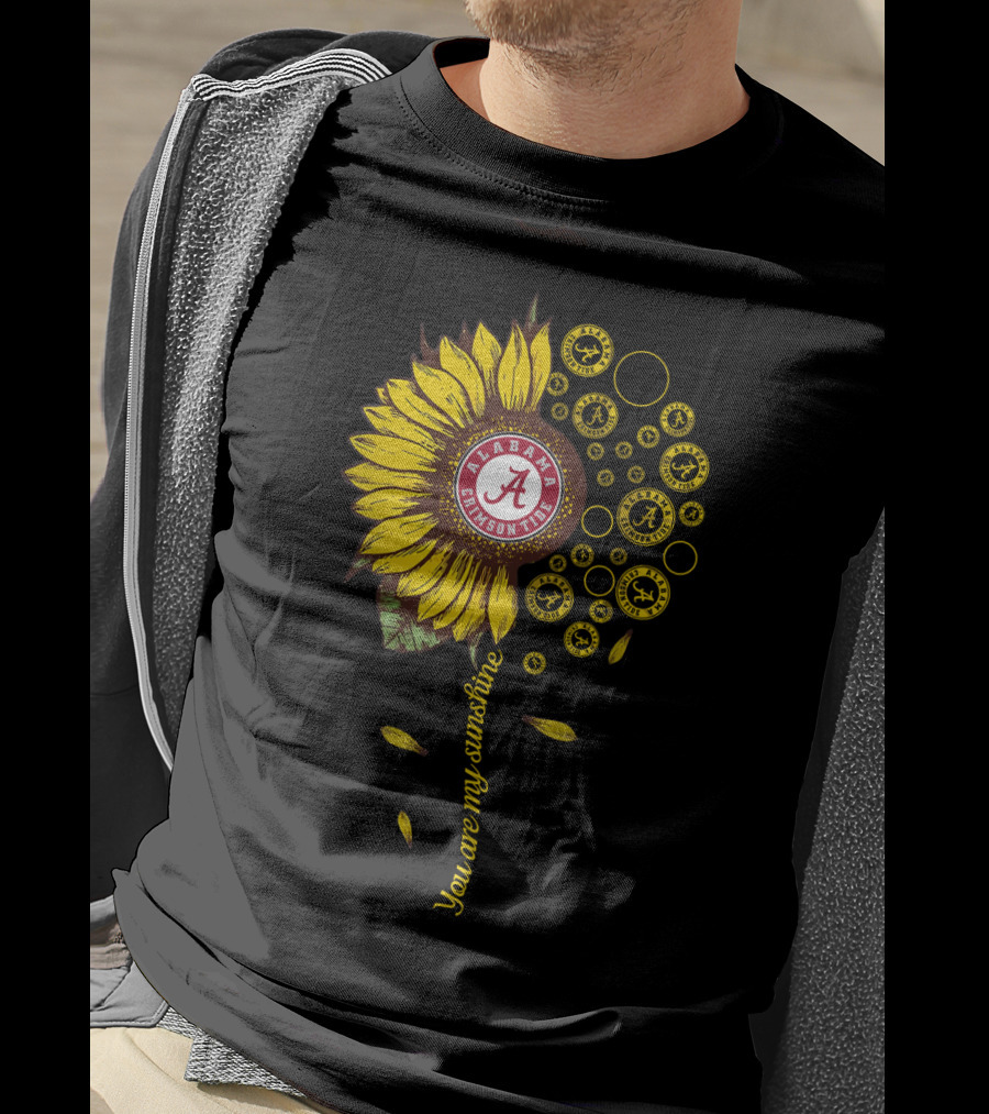 Alabama Crimson Tide Sunflower You Are My Sunshine T-Shirt