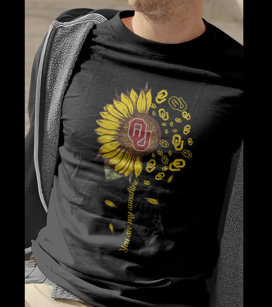 Ou You Are My Sunshine Sunflower Ncaa T-Shirt