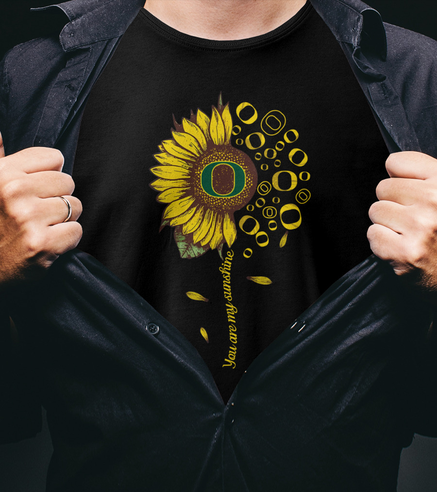 Oregon Ducks Sunflower You Are My Sunshine T-Shirt