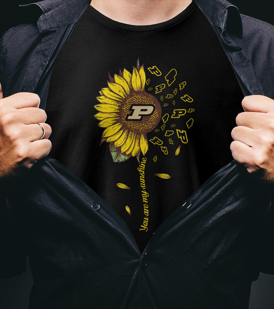 Purdue Sunflower Ncaa You Are My Sunshine T-Shirt