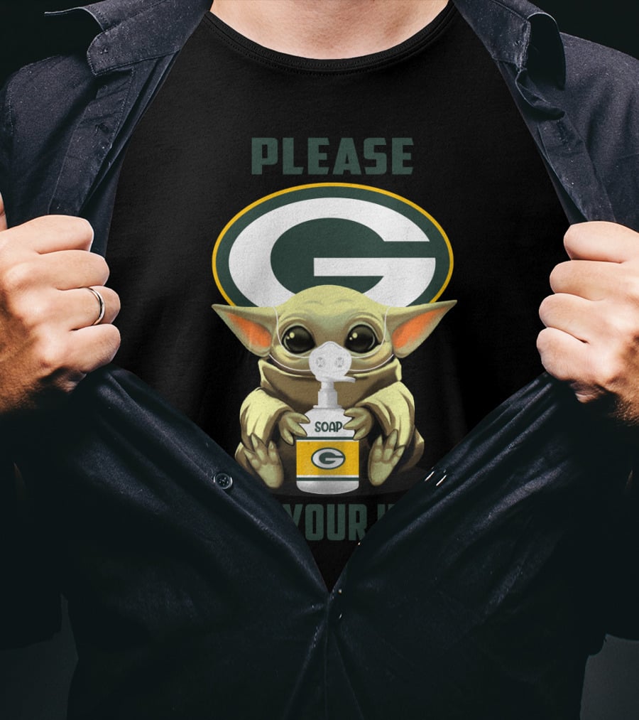 Green Bay Packers Soap Please Wash Your Hands T-Shirt