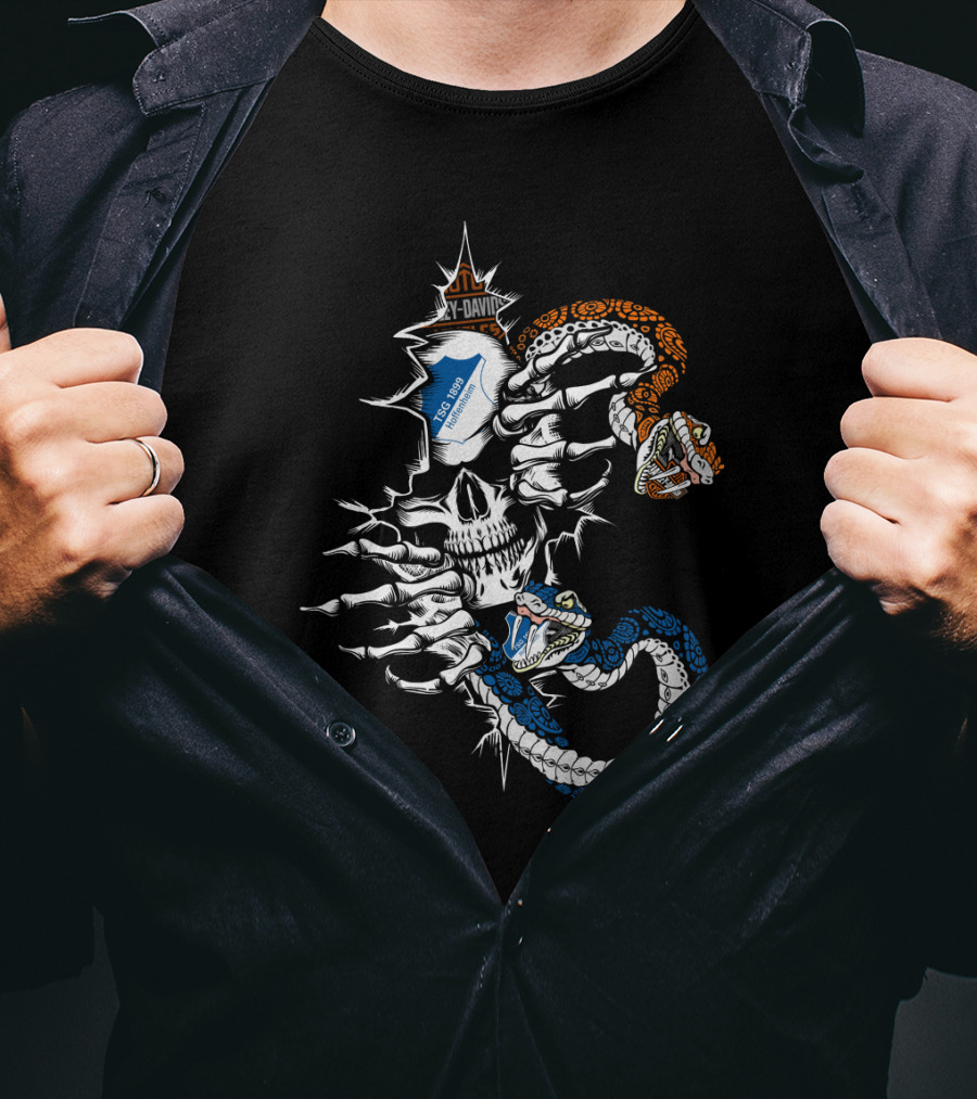 Tsg1899H Skeleton Snake Duel T-Shirt