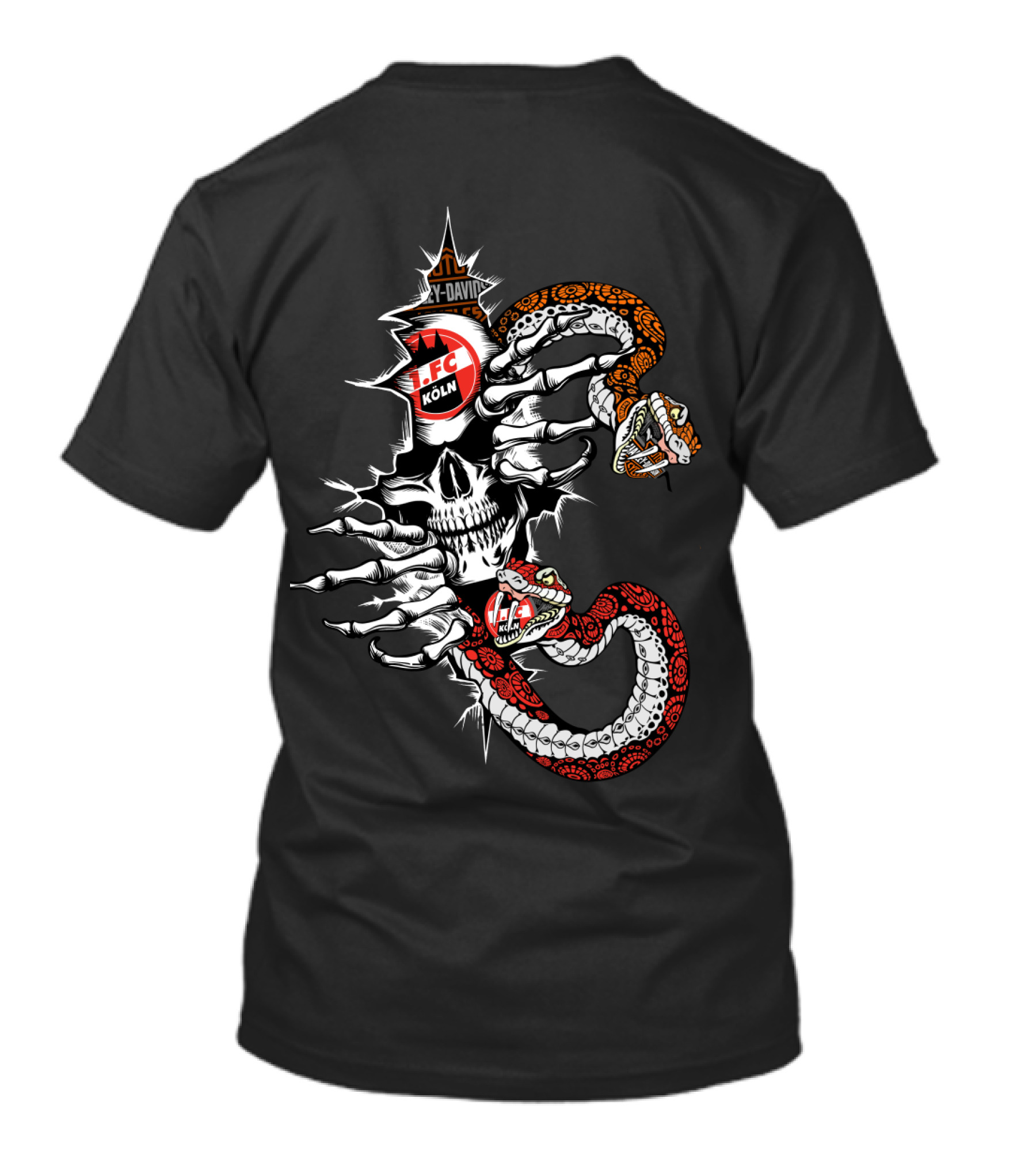 1. Fc Köln Skull Snake 107 Y-Davis T-Shirt