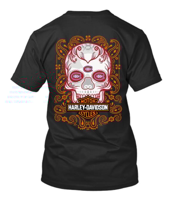 Harley Davidson Montreal Canadiens Skull T-Shirt