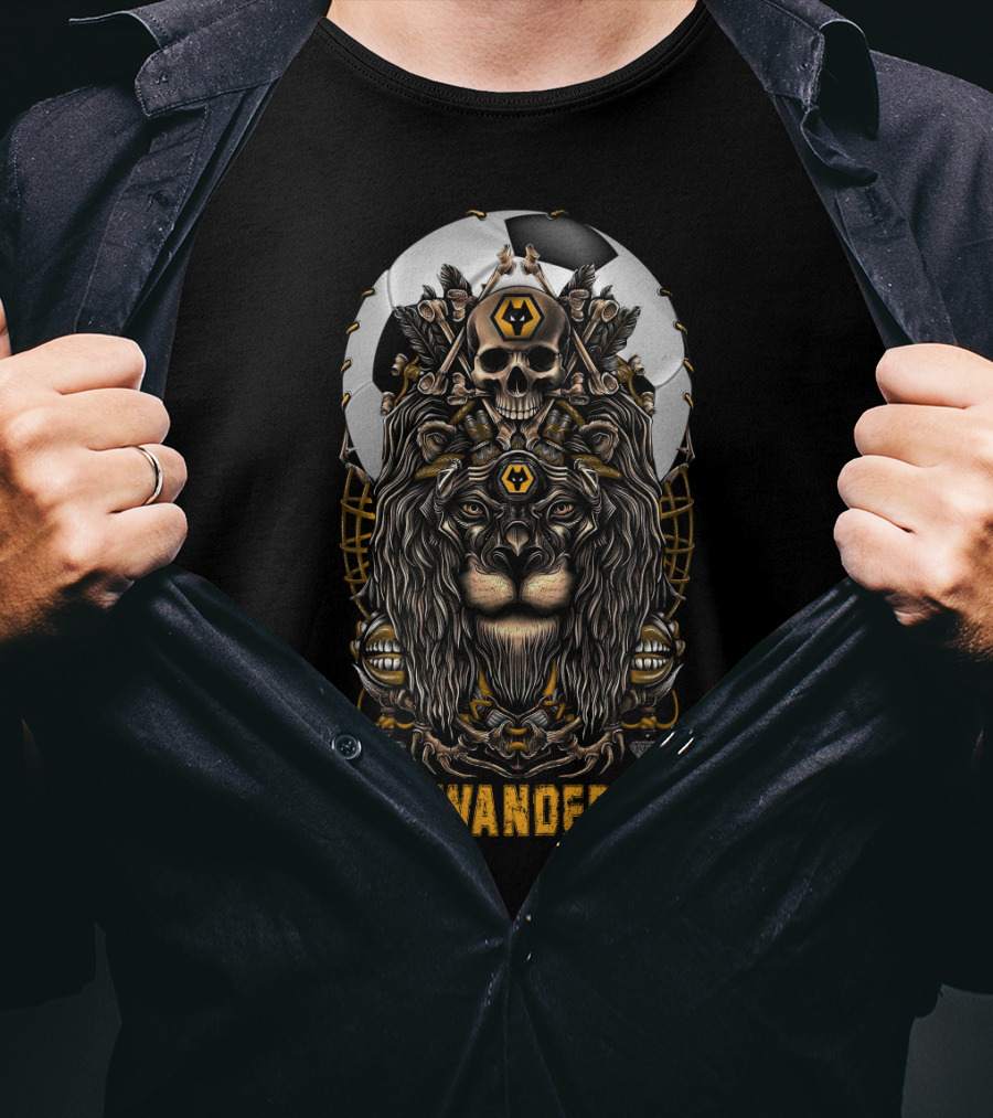 The Wanderers Lion And Skull Emblem 114 Nha Ww T-Shirt