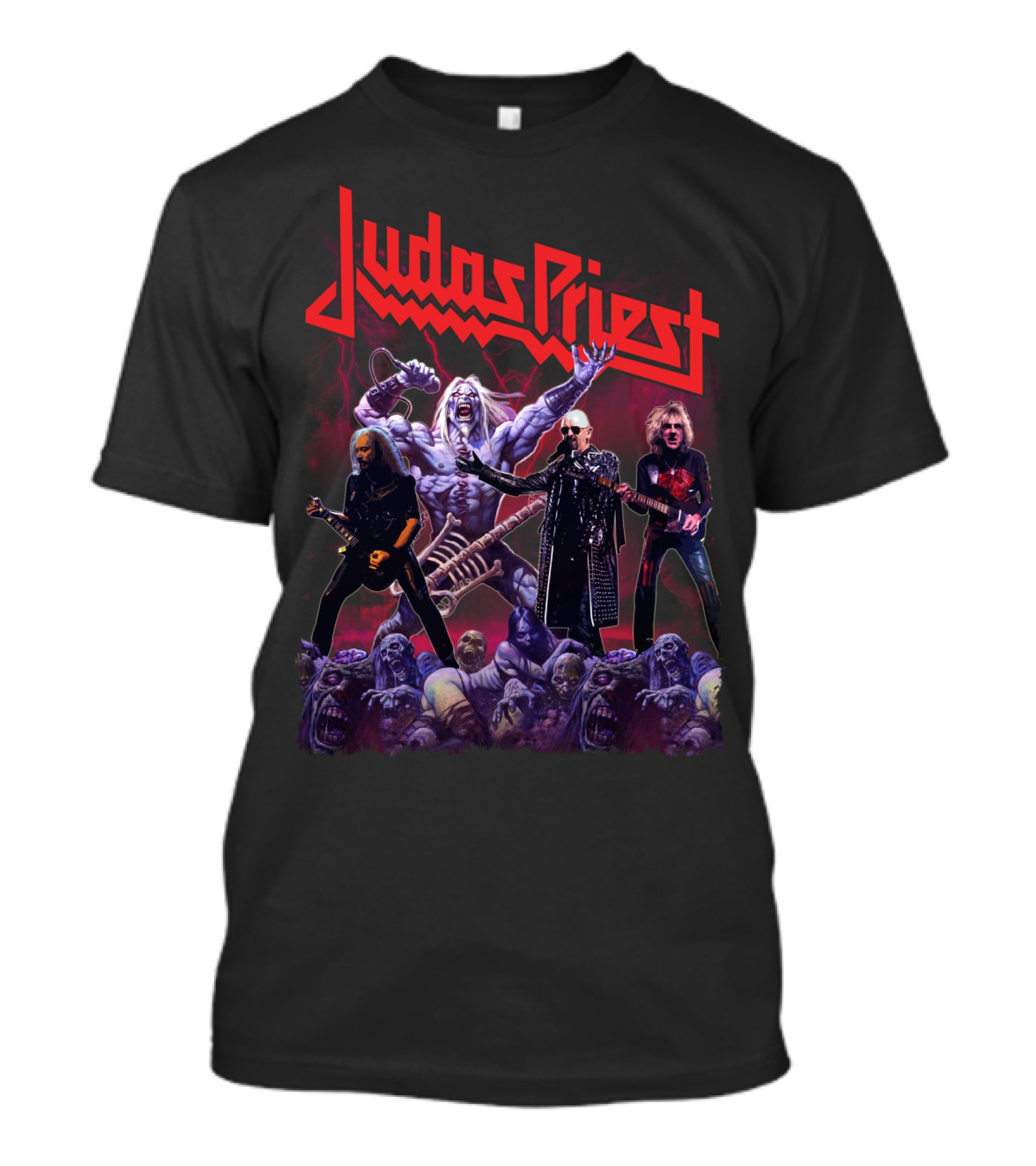 Judas Priest Band Members And Monsters T-Shirt