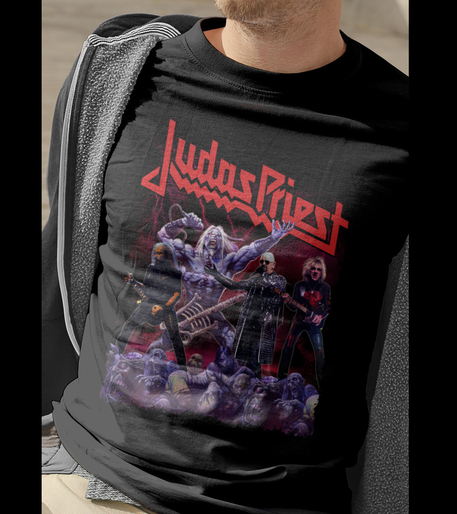 Judas Priest Band Members And Monsters T-Shirt