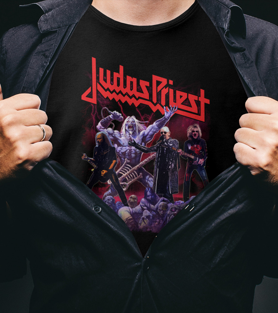 Judas Priest Band Members And Monsters T-Shirt