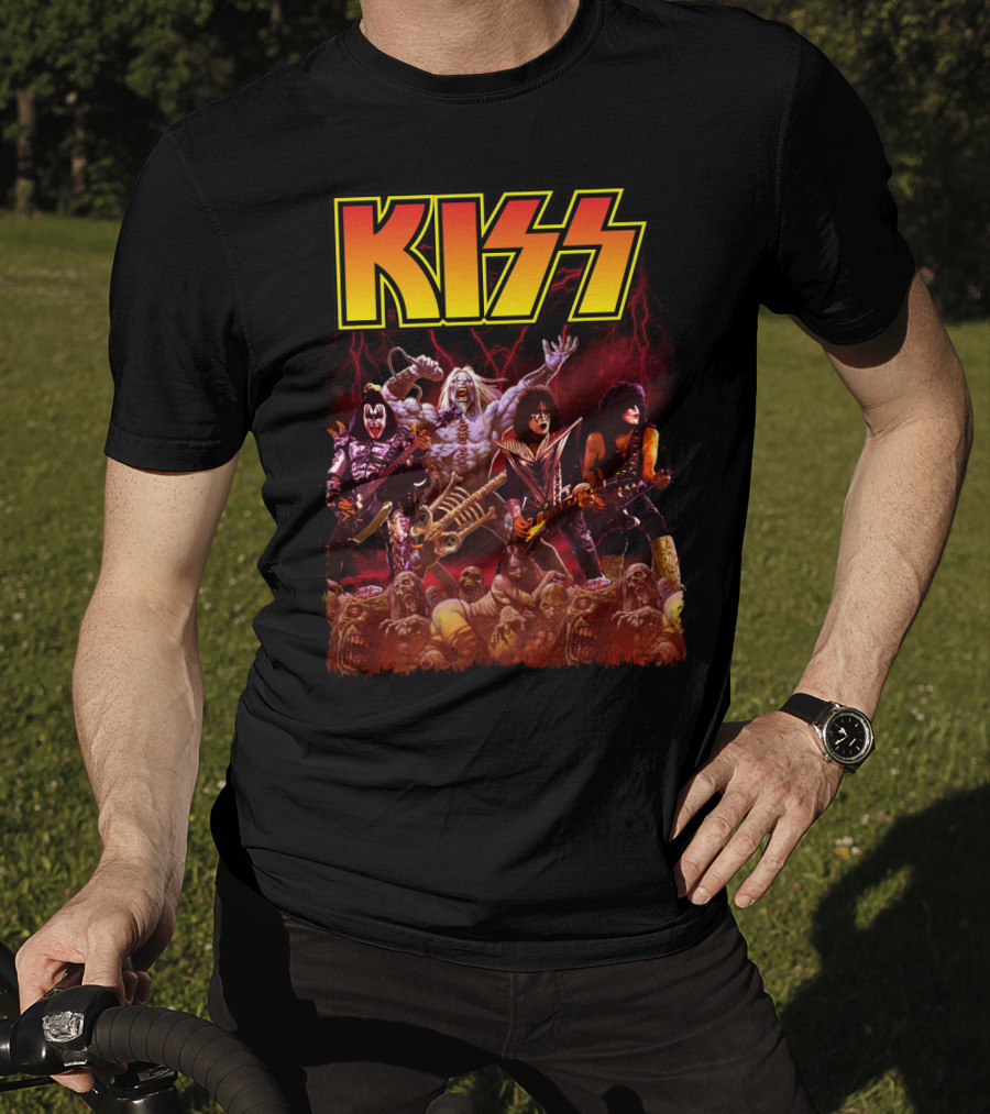 Kiss Band Metal Apocalyptic Monster Rock Warriors T-Shirt