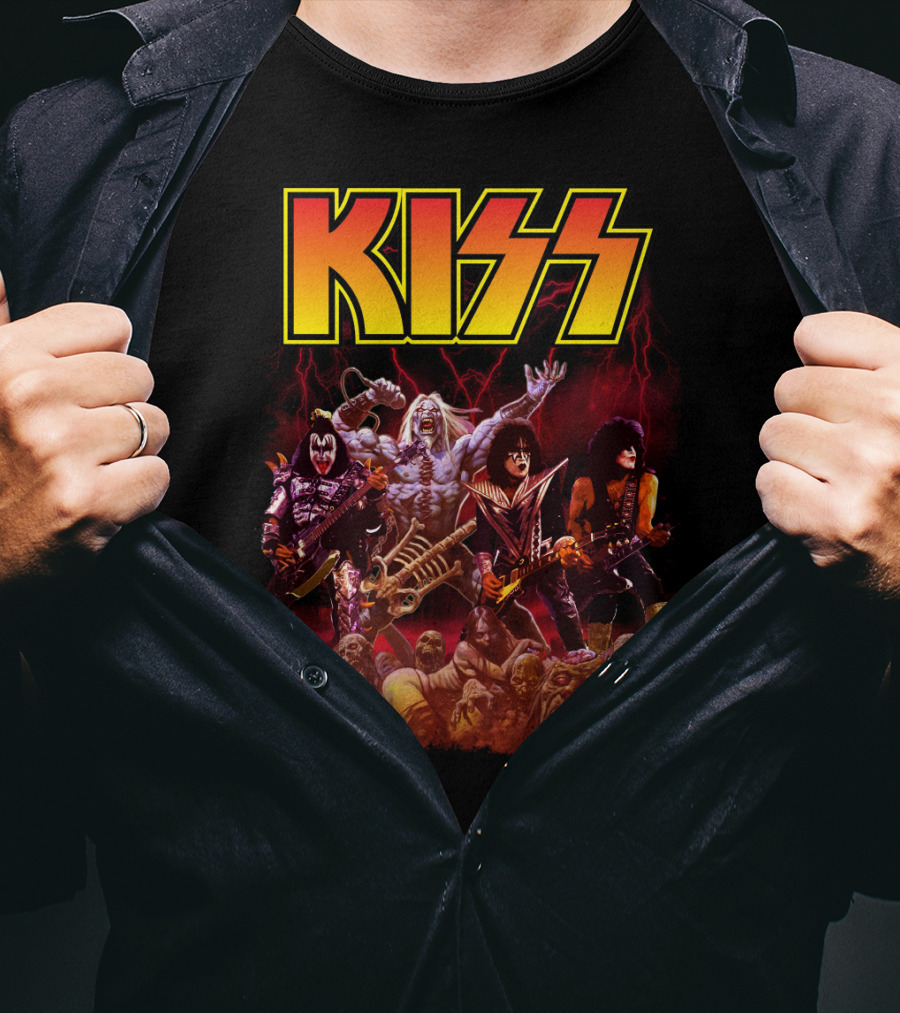 Kiss Band Metal Apocalyptic Monster Rock Warriors T-Shirt