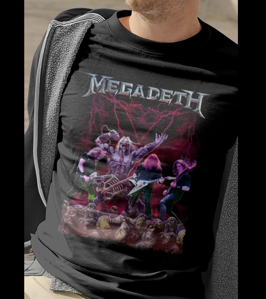 Megadeth Zombie Apocalypse Heavy Metal Concert T-Shirt