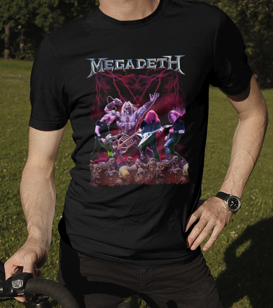 Megadeth Zombie Apocalypse Heavy Metal Concert T-Shirt