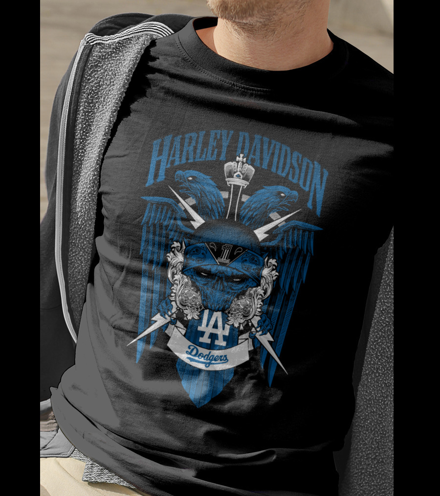 Harley Davidson 131 Mlb Los Angeles Dodgers T-Shirt