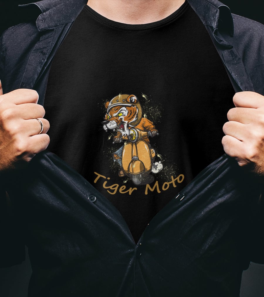 Tiger Moto Stylish Ride Tiger Tiger Beautiful T-Shirt