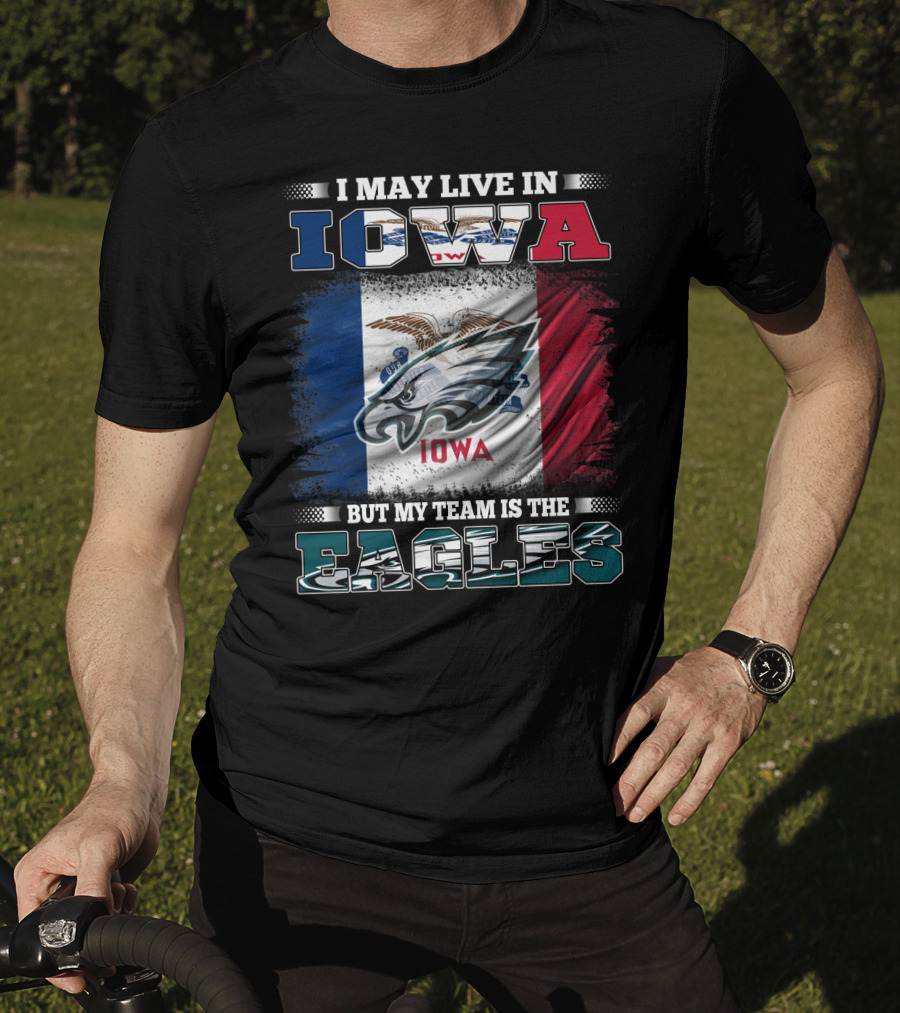 Iowa Pride With Philadelphia Eagles Team Allegiance T-Shirt