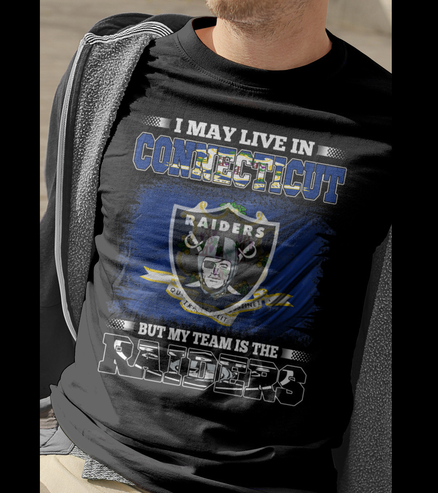 Connecticut Resident Loyal To Raiders Team Emblem T-Shirt
